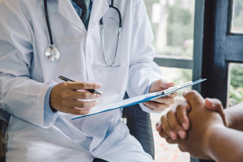 Doctor giving a consultation to a patient